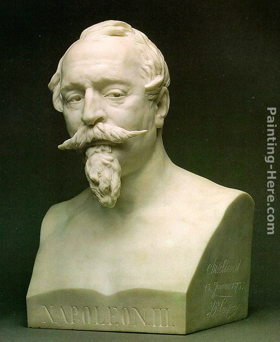 Bust of Napoleon III painting - Jean-Baptiste Carpeaux Bust of Napoleon III art painting